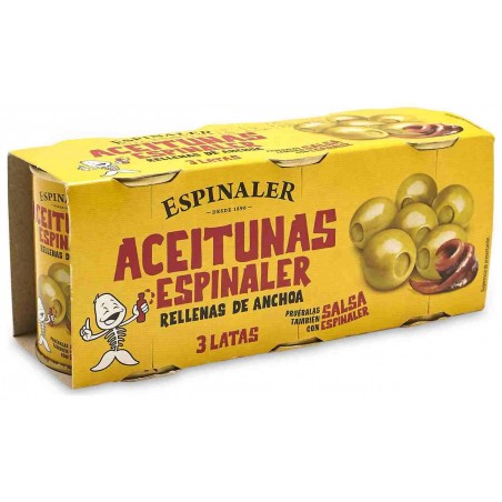 Aceitunas Espinaler Pack de 3 - 50gr. 