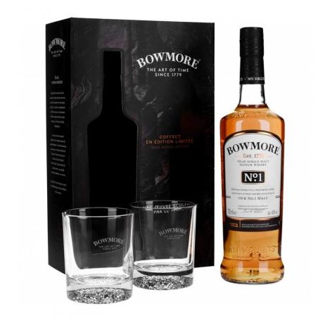 Bowmore Nº1 + 2 Glasses 