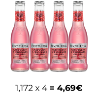 Fever Tree Raspberry Rhubarb 20cl. - Pack de 4 