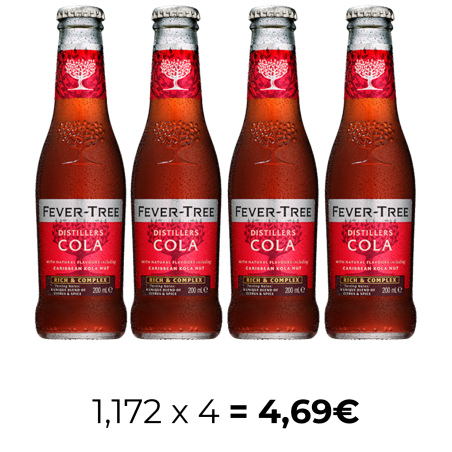 Fever Tree Distillers Cola 20cl. - Pack de 4 