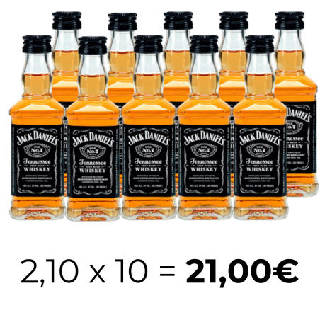 Whisky Jack Daniel's Mini Pack de 10 - Cristal 
