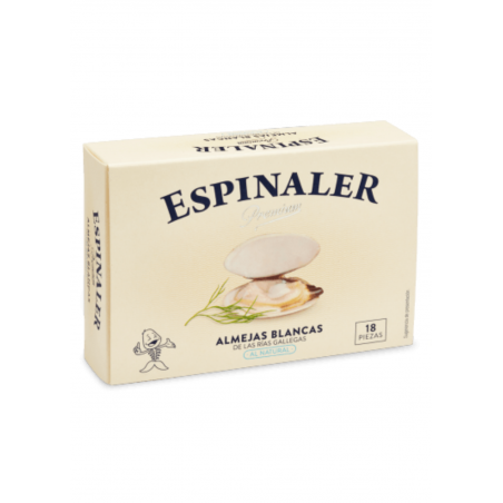 Almejas Blancas al Natural Espinaler Premium 18/20 