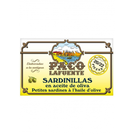 Sardinillas en aceite de oliva 20/22 - Paco Lafuente 